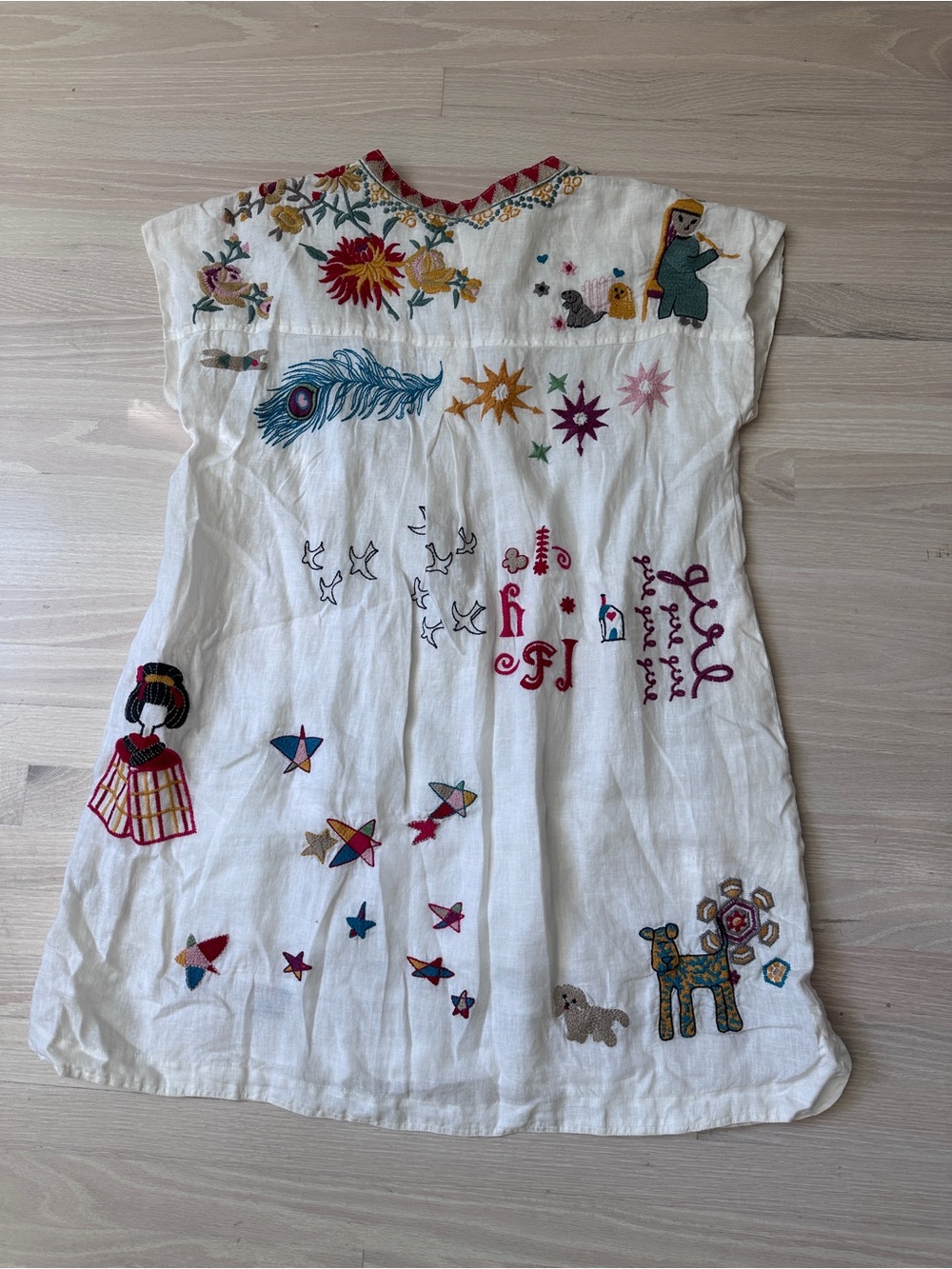 Johnny Was Mishti MIDI Linen Dress - Picture 7 of 9
